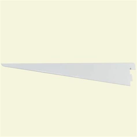 rubbermaid 11.5 in. l white metal adjustable shelving track bracket|11.5 rubbermaid twin track bracket.